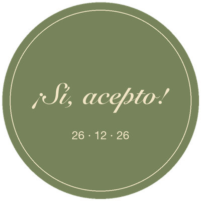 Sticker ¡Sí, acepto!